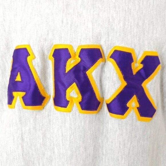 Alpha Kappa Chi Fraternity Sweatshirt Mens Size Large Vintage 80s Reverse Weave - Picture 2 of 7
